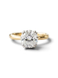 18k Yellow Gold Round Lab Grown Diamond Solitaire Ring