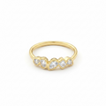 9ct Gold Bezel Set Lab Grown Diamond Band Ring