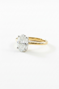 Oval Lab Grown Diamond Solitaire Ring