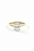 Oval Lab Grown Diamond Solitaire Ring